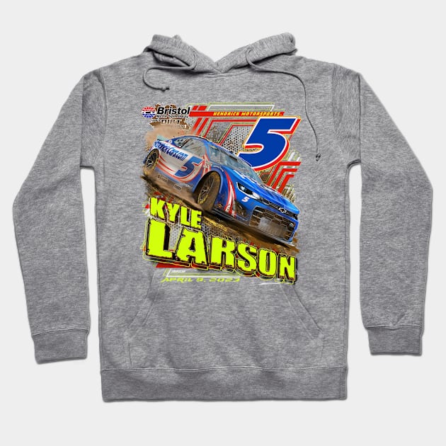 Kyle Larson Bristol Dirt Hoodie by art.Hamdan